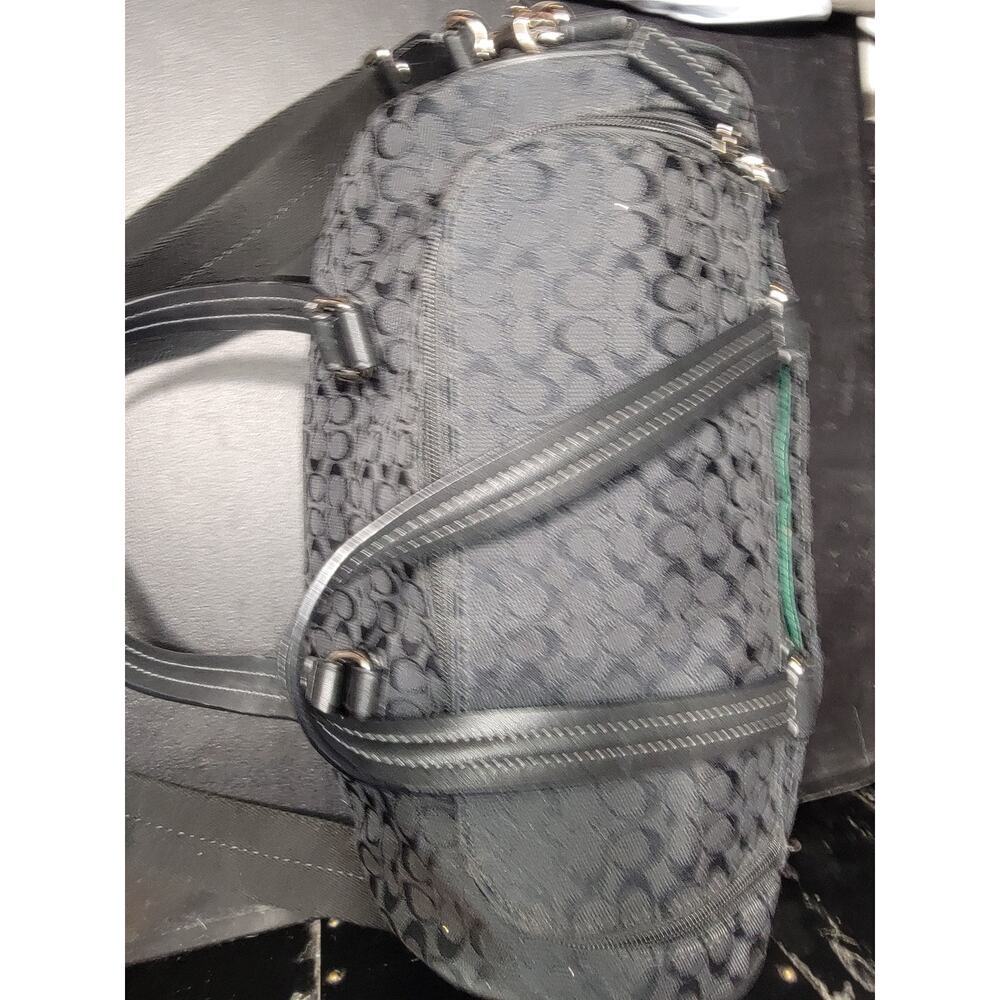 Coach Zip Around Travel Bag Black and Matching Tablet holder - Picture 4 of 14